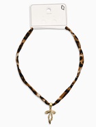 Колье «Леопард. Бантик», 40 см, коричневый в золоте 10904842