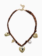 Колье с подвесками «Леопард. Новый стиль», 40 см, светло-коричневый, в золоте - фото 63131338