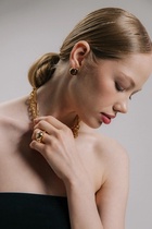 Кольцо крупное «Капля Бо», размер 17, пластик, цвет золото - Фото 5