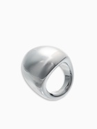 Кольцо крупное «Объемный круг», размер 17, пластик, цвет серебро - фото 63131347