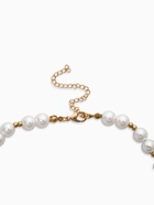 Кулон на жемчужных бусах «Морская звезда», 55 см, белый в золоте - фото 63131366