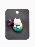 Брошь «Кошечка русалка», цветная в золоте - фото 63131376