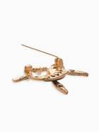 Брошь «Кит галиотис», зелёная в золоте - Фото 3