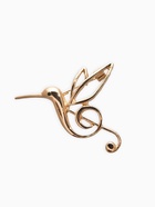 Брошь «Колибри. Скрипичный ключ», цвет золото - Фото 1