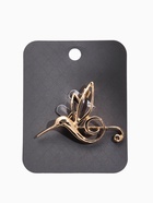 Брошь «Колибри. Скрипичный ключ», цвет золото - Фото 4