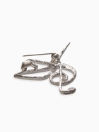 Брошь «Колибри. Скрипичный ключ», цвет серебро - Фото 3