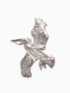 Брошь «Пеликан», цветная в серебре - Фото 2