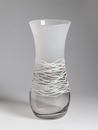 Ваза «Полли», дымка, волна, h=26 см, стекло 10967789