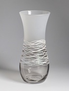 Ваза «Полли», дымка, волна, h=26 см, стекло 10967789
