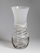 Ваза «Полли», дымка, волна, h=26 см, стекло 10967789