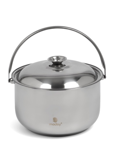УЦЕНКА Котелок походный maclay, 24 см, с крышкой, нержавеющая сталь