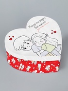 Коробка твёрдая подарочная «Любовь, любовь», 18.5×17×7.5 см  (артикул 10908545)  большой выбор товаров оптом и в розницу по низким ценам с доставкой