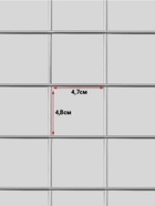 УЦЕНКА Сетка торговая 80×200, окантовка 6 мм, пруток - 4 мм, цвет хром - Фото 3