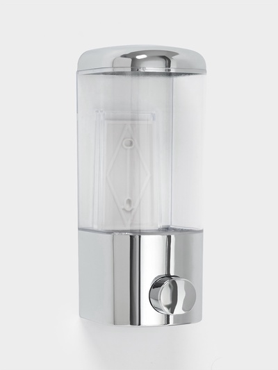 УЦЕНКА Диспенсер для жидкого мыла механический 500 мл 8х9х20 см, цвет хром