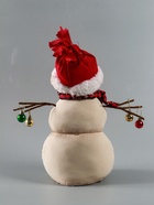 УЦЕНКА Кукла интерьерная текстильная «Снеговичок с ёлочными шариками и сердечком», 38×14×40 см 10969768
