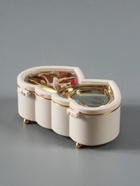 УЦЕНКА Шкатулка музыкальная пластик механическая "Двойное сердце белое" 6х16х10 см - Фото 8