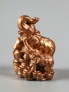 УЦЕНКА Фигурка «Слон со слоненком на деньгах», гипс под бронзу, 7×10×6 см 10969784