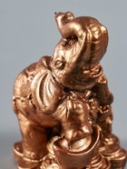 УЦЕНКА Фигурка «Слон со слоненком на деньгах», гипс под бронзу, 7×10×6 см 10969784