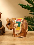 УЦЕНКА Сувенир «Слонёнок» дерево 11×5×9 см, цв. бежевый 10969786