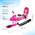 УЦЕНКА Снегокат Snowpatrol, со спинкой, розовый, СНД2/SP2 Nika Kids - Фото 2