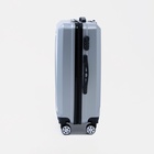 УЦЕНКА Чемодан сред 24", 41×24×59, отд на молнии, 4 колеса, код замок, серебро 10969817