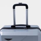 УЦЕНКА Чемодан сред 24", 41×24×59, отд на молнии, 4 колеса, код замок, серебро 10969817