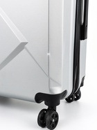 УЦЕНКА Чемодан сред 24", 41×24×59, отд на молнии, 4 колеса, код замок, серебро 10969817