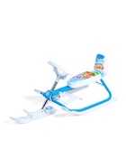 УЦЕНКА Снегокат растущий Snow Cat, со спинкой, белый, голубой - Фото 6