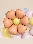 Воздушный шар фольгированный 25" «Ромашка», персиковый сатин - Фото 2