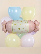 Воздушный шар фольгированный 34" «Конфета», розовый сатин - Фото 2