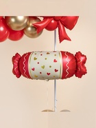 Воздушный шар фольгированный 34" «Конфета», красный сатин - Фото 2