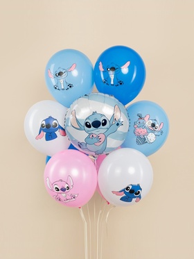 Воздушный шар фольгированный 18" «Любимый монстрик» (комплект 5 шт)