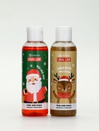 Подарочный набор новогодний «Олень», гель для душа 2 шт х150 мл, мочалка, URAL LAB - фото 63131719