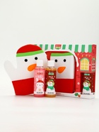 Подарочный набор новогодний «Снеговик», гель для душа 2 шт х 150 мл, мочалка, URAL LAB - фото 63232963
