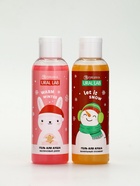 Подарочный набор новогодний «Снеговик», гель для душа 2 шт х 150 мл, мочалка, URAL LAB - фото 63131735