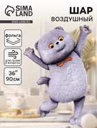 Воздушный шар фольгированный 36" «Кот Басик. Фигурный» - фото 119717409