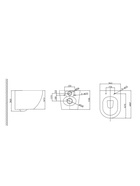 Унитаз Taliente Amato AM25010 Nero, подвесной - фото 14998534