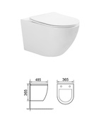 Унитаз Taliente Amato Vortex AM45005, подвесной - фото 14998555