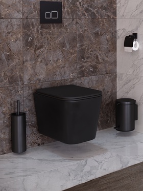 Унитаз Taliente Correto CR25200 Nero, подвесной