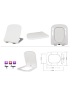 Унитаз Taliente Correto CR25200 Nero, подвесной - фото 14998568