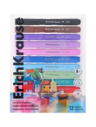 Набор акриловых маркеров ErichKrause. Art Spirit, 12 цветов, c пулевидным наконечником, МИКС  (артикул 10963107)  большой выбор товаров оптом и в розницу по низким ценам с доставкой