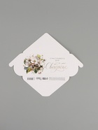 Конверт для денег «Счастливый день свадьбы», тиснение, 16.5×8 см - Фото 5