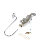 Крючок для штор CAPPIO KS042, цвет серебро с золотом, набор 2 шт - фото 63233034