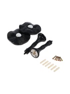 Крючок для штор CAPPIO KS036, d=9.5 мм, цвет черный, 2 шт - фото 63233046