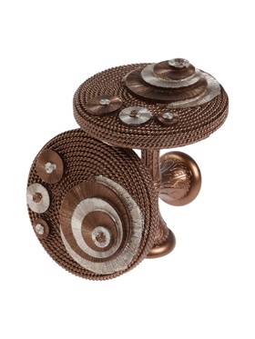 Крючок для штор CAPPIO KS038, d=11 см, цвет бронза с серебром, 2 шт 10906529