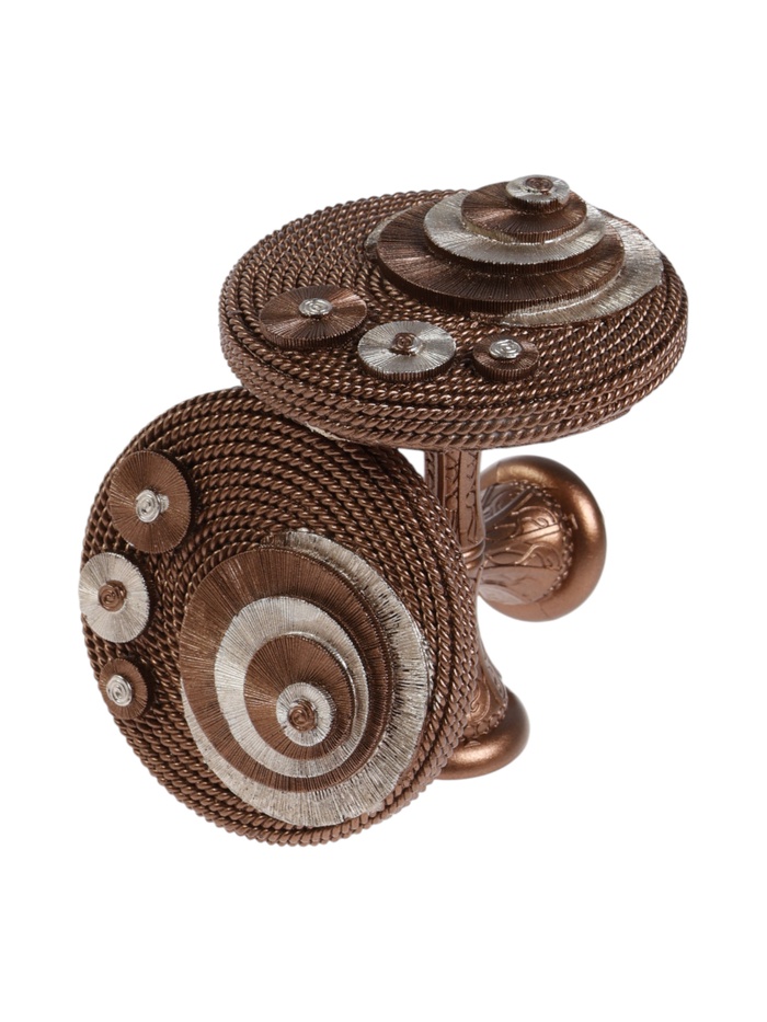 Держатель для штор CAPPIO KS038, d=11 см, цвет бронза с серебром, 2 шт.