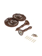 Крючок для штор CAPPIO KS038, d=11 см, цвет бронза с серебром, 2 шт - фото 63233052