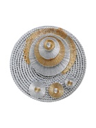 Крючок для штор CAPPIO KS038, d=11 см, цвет серебро золото, 2 шт - фото 63233055