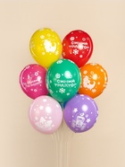 Воздушный шар латексный 12" «Синий трактор», ассорти, 25 шт. - Фото 2