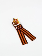 Значок деревянный с лентой "9 мая,звезда", георгиевская лента - фото 119823745